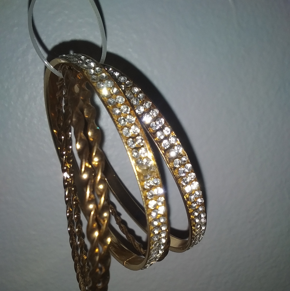 4 Gold Bracelets